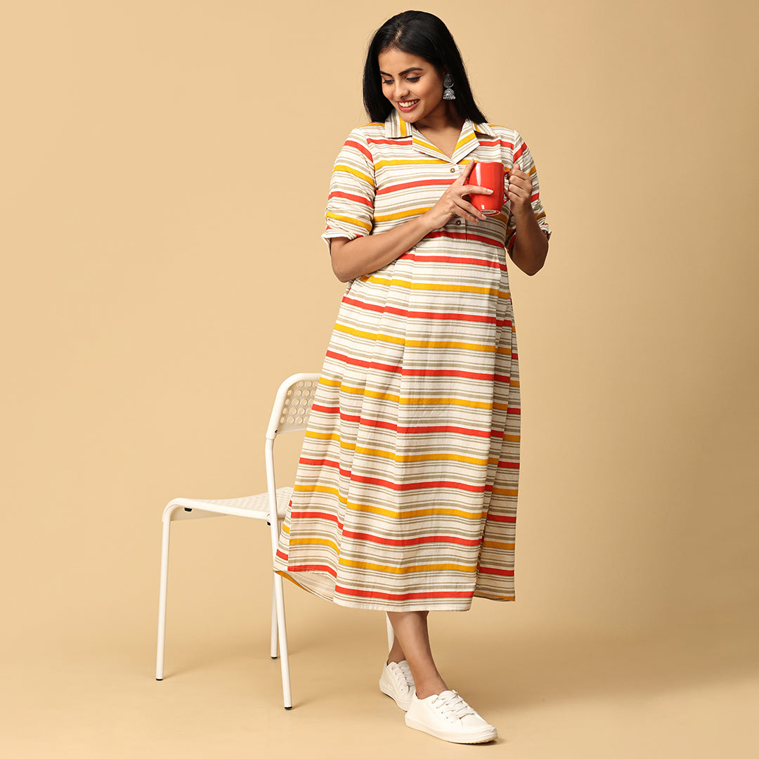 Anantha - Striped designer dress