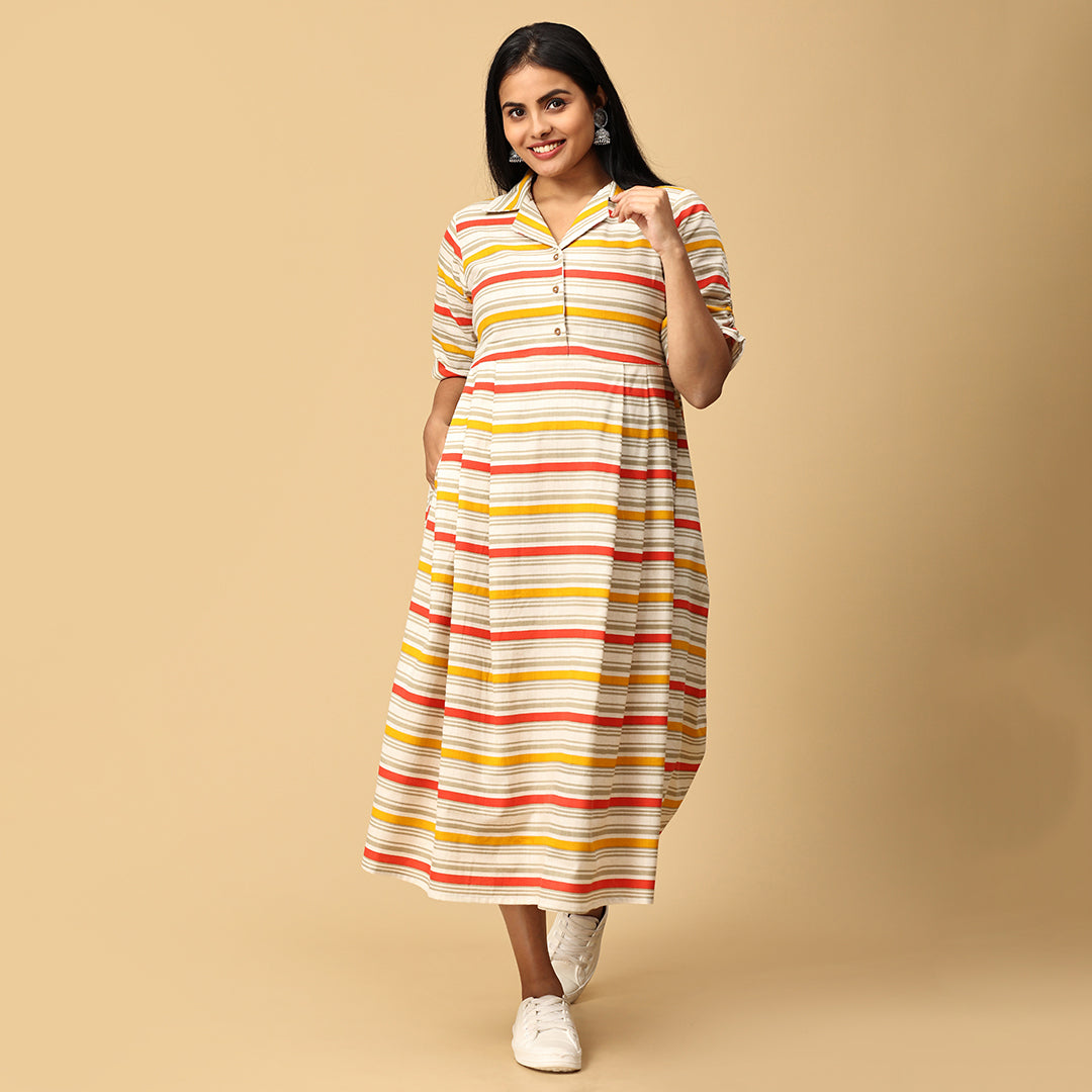 Anantha - Striped designer dress