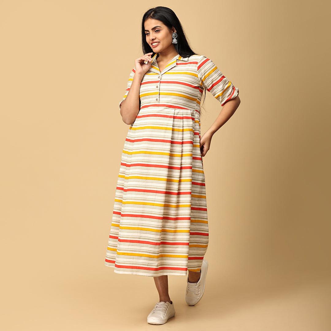 Anantha - Striped designer dress
