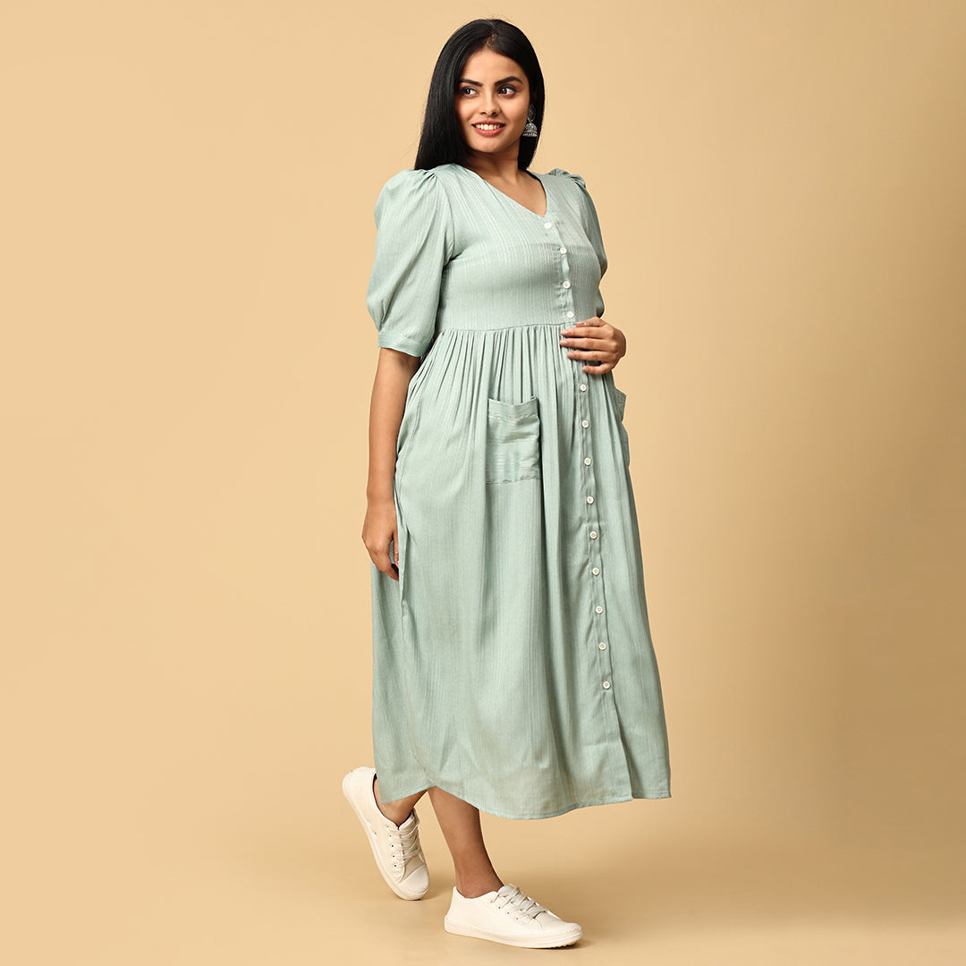 Vaishnavi - Pastel green Premium dress