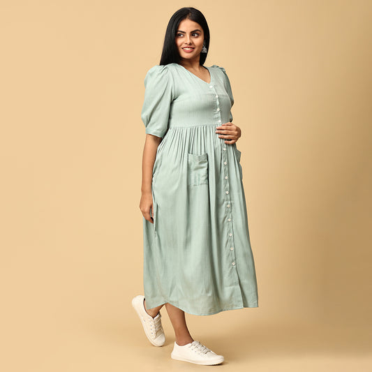 Vaishnavi - Pastel green Premium dress