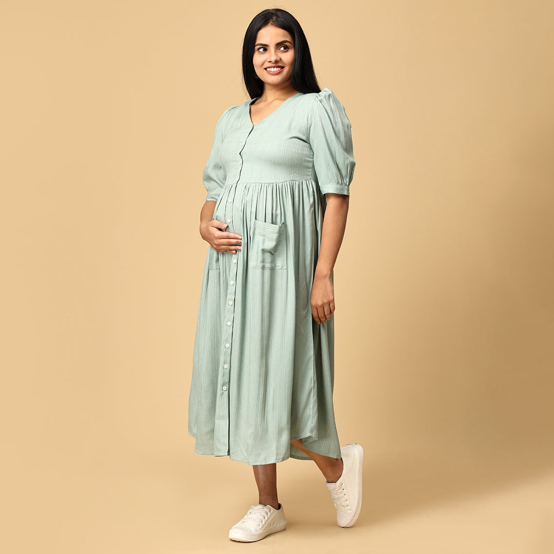 Vaishnavi - Pastel green Premium dress
