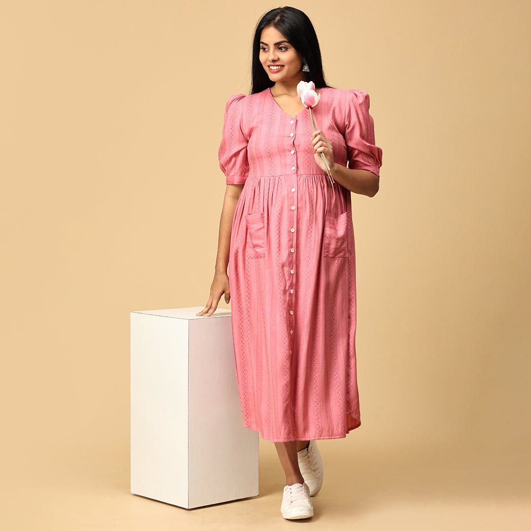 Vaishnavi - Pastel Pink Premium dress