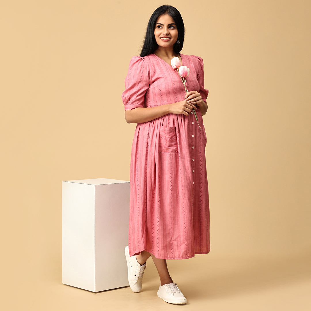 Vaishnavi Pastel Pink Premium dress