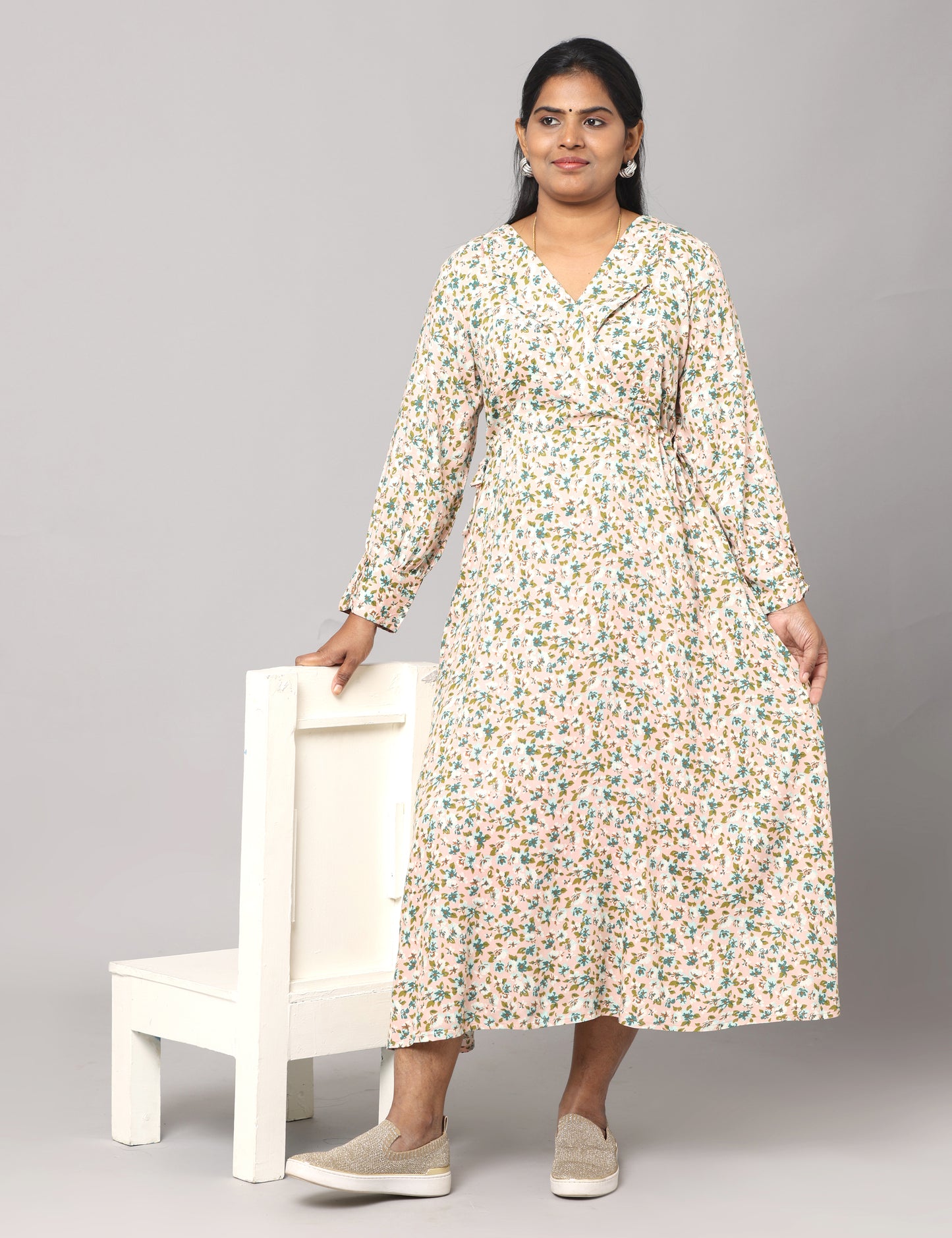 Ihita - Rayon Full length Maxi - Green