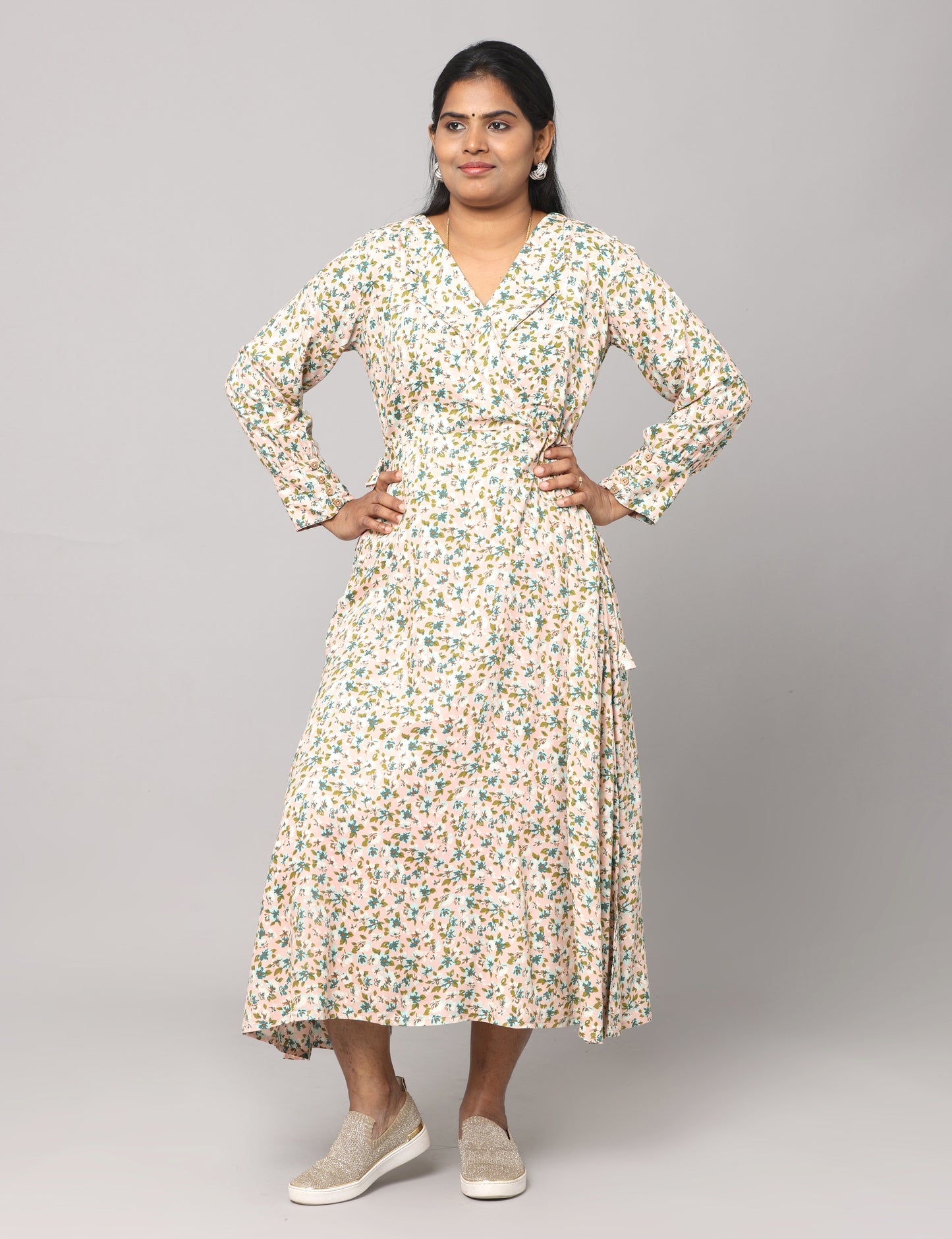 Ihita - Rayon Full length Maxi - Green