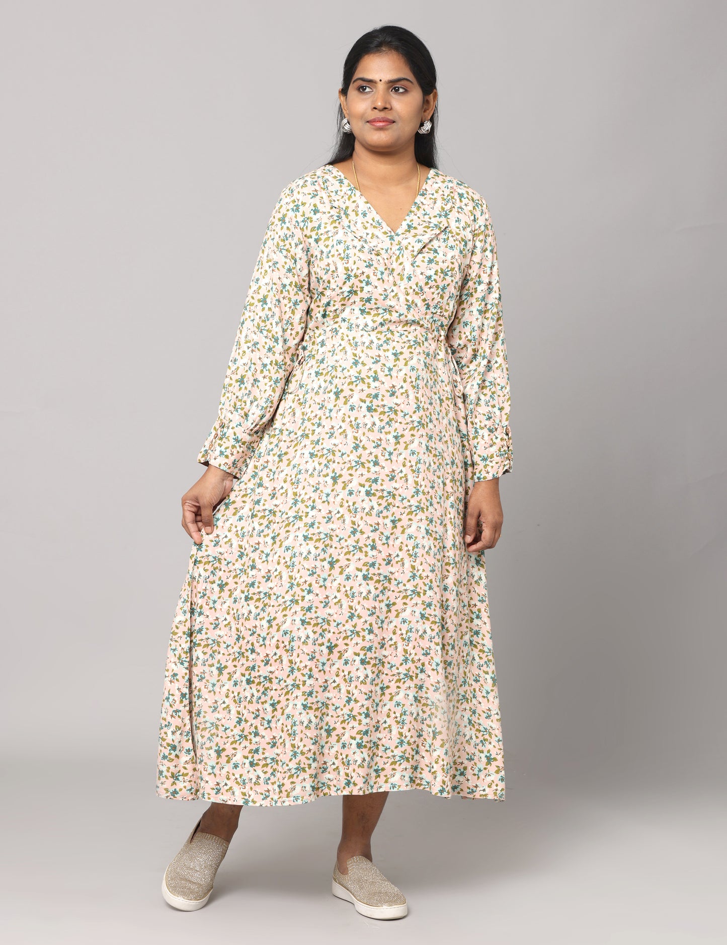 Ihita - Rayon Full length Maxi - Green