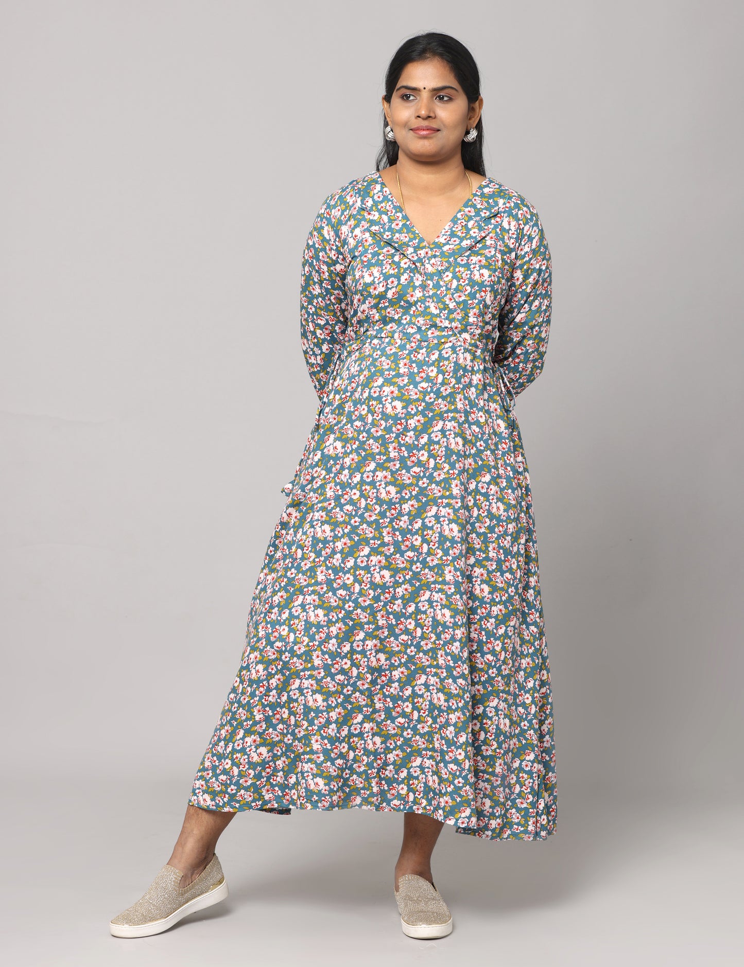 Ihita - Rayon Full length Maxi - Green