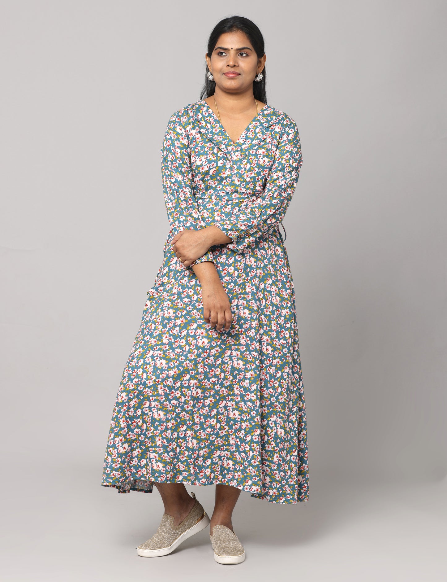 Ihita - Rayon Full length Maxi - Green