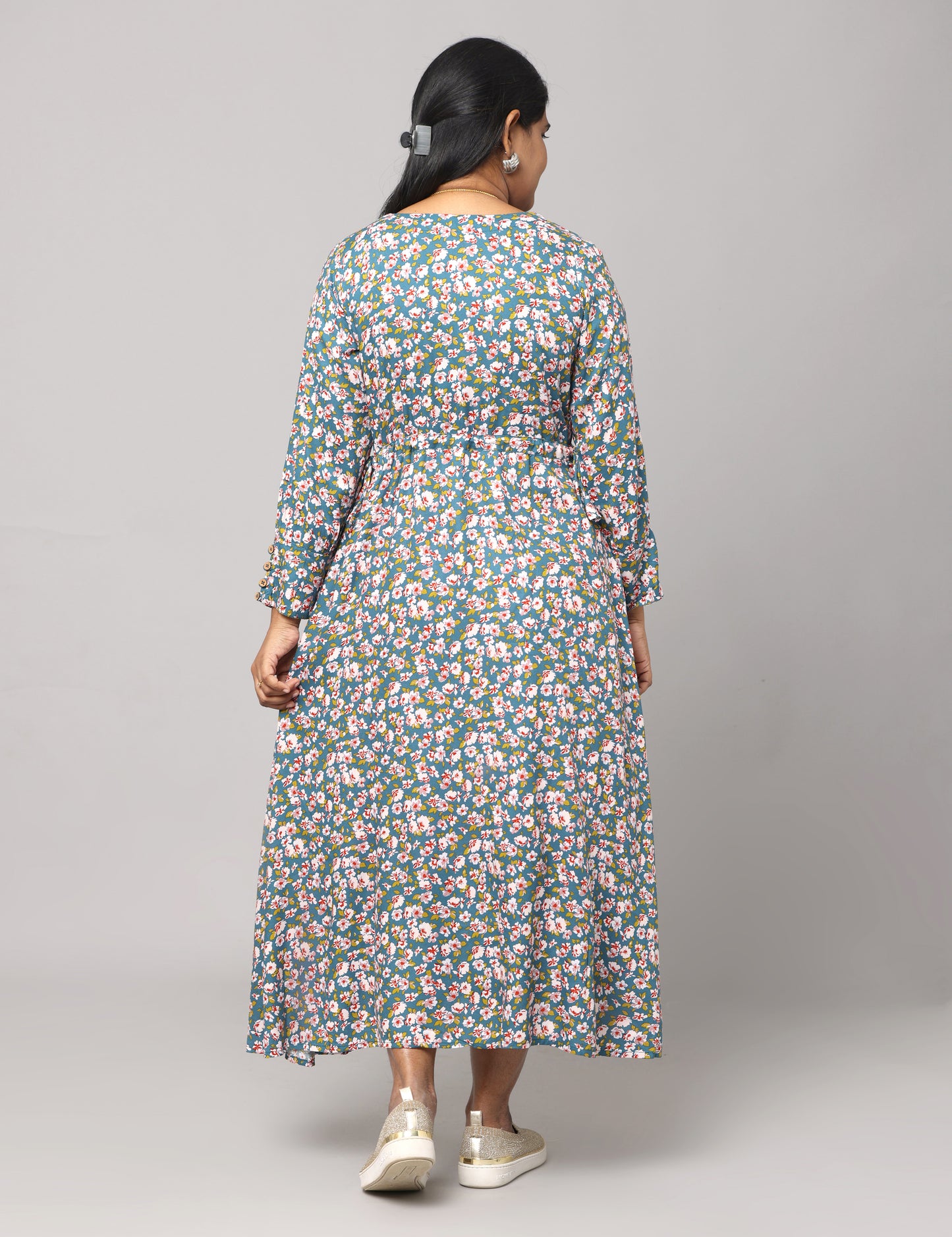 Ihita - Rayon Full length Maxi - Green