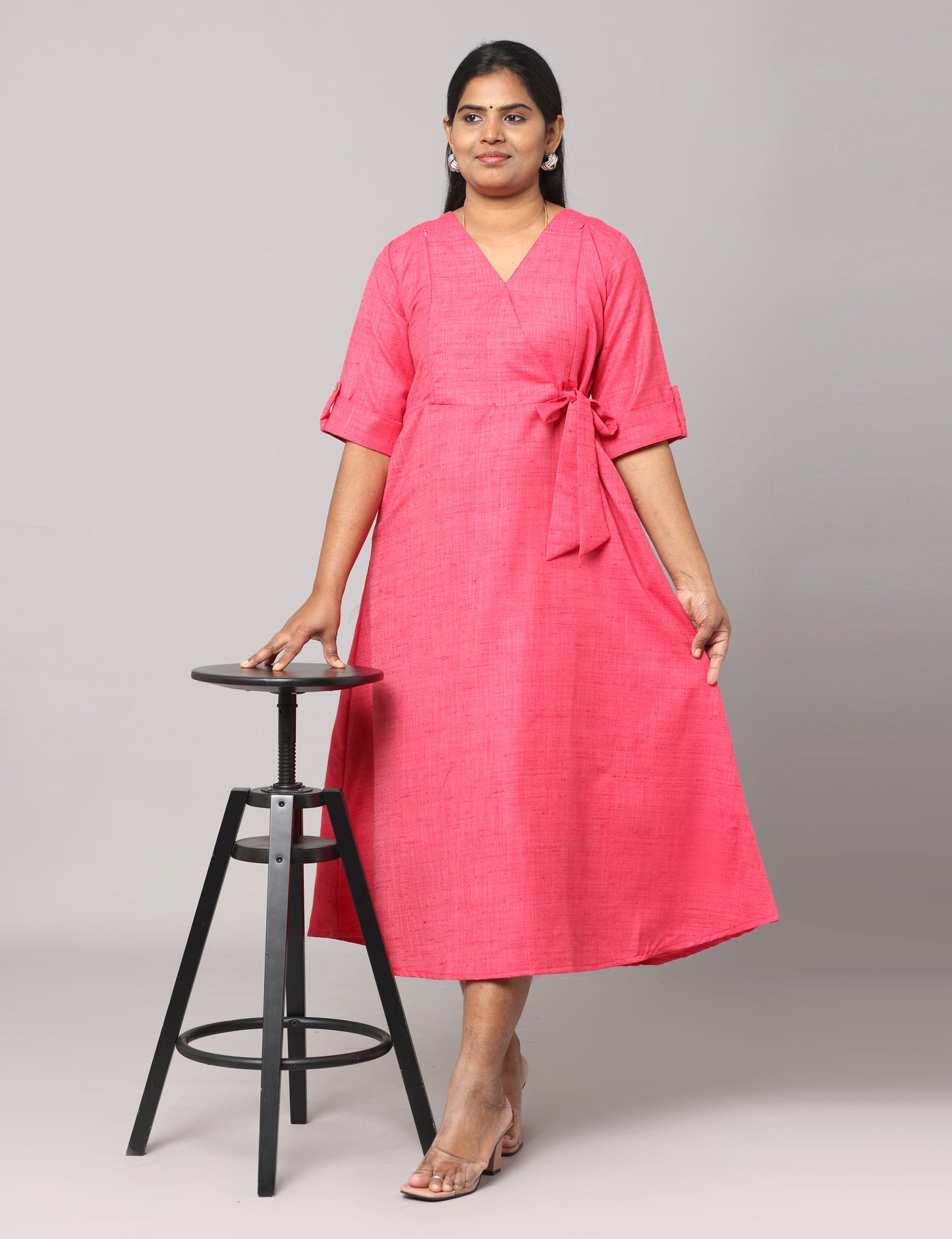 Charitha - Mutka Silk Maxi - Pink