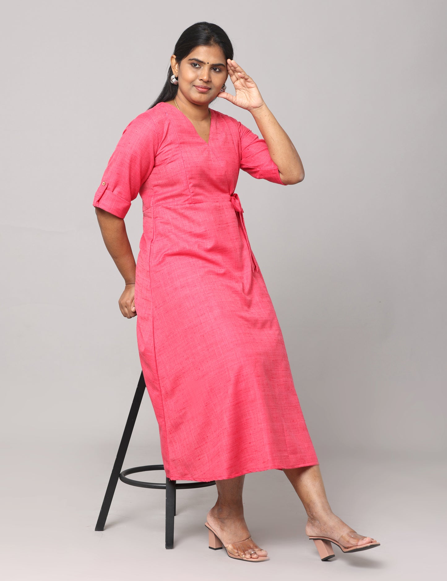 Charitha - Mutka Silk Maxi - Pink