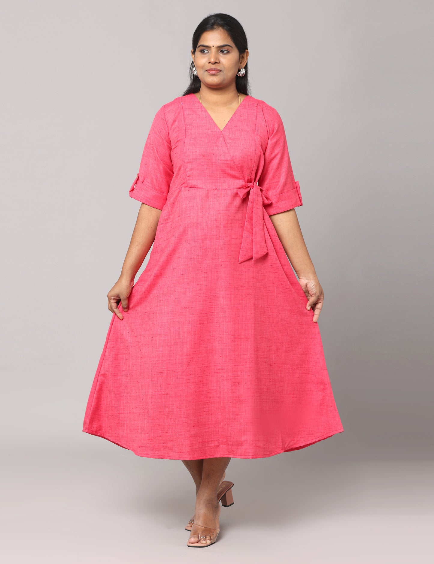 Charitha - Mutka Silk Maxi - Pink