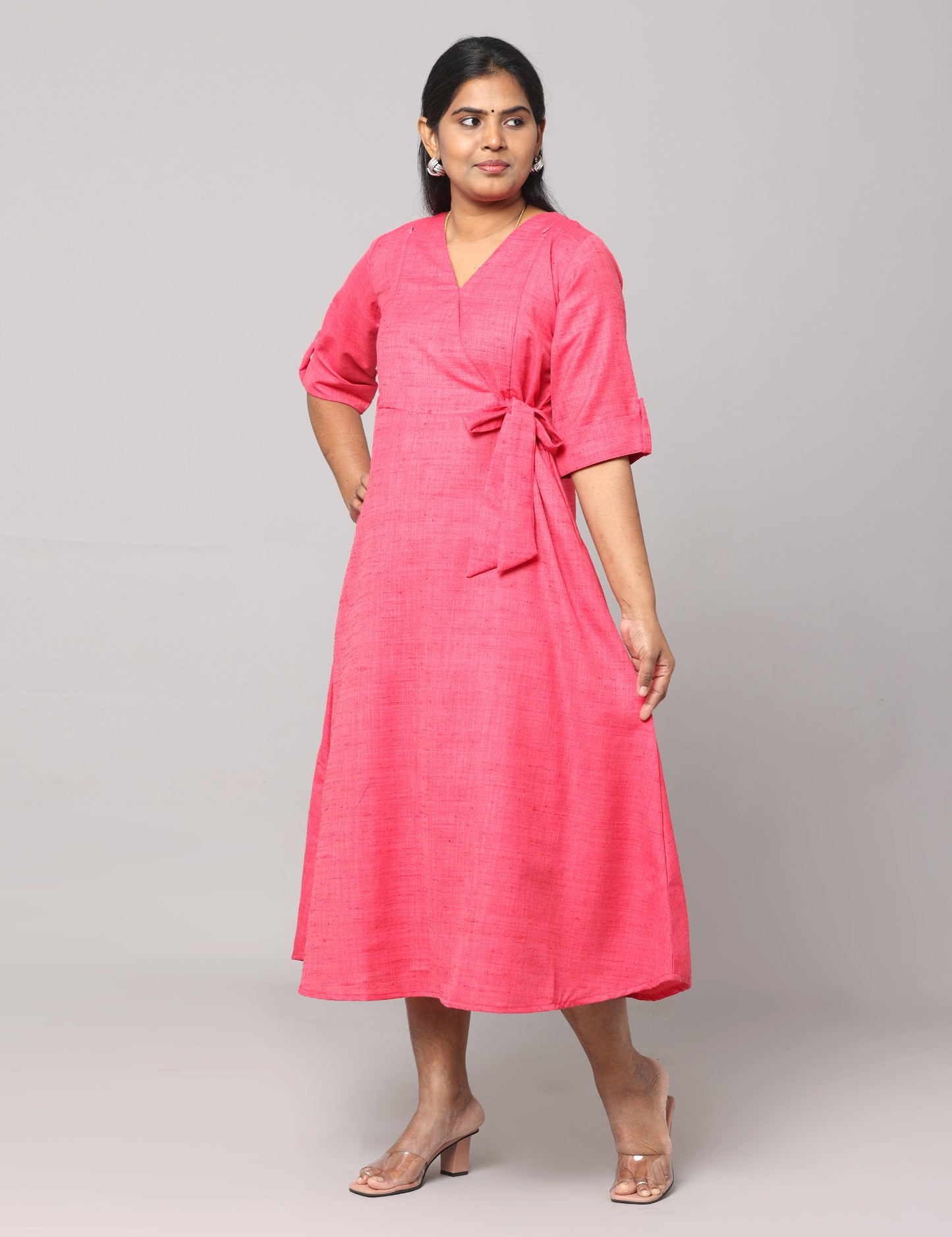 Charitha - Mutka Silk Maxi - Pink