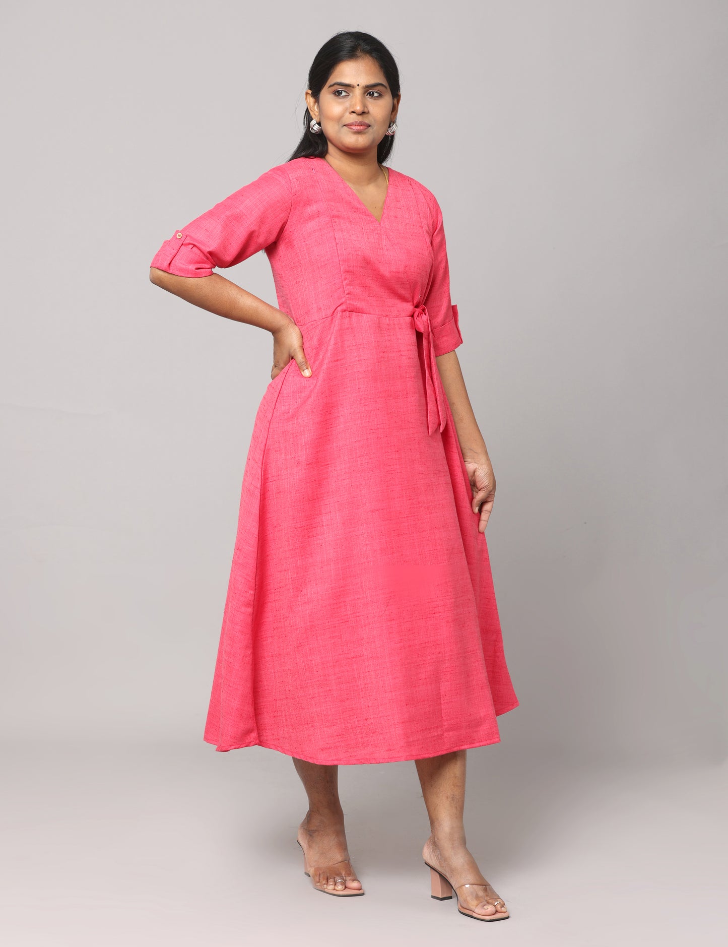 Charitha - Mutka Silk Maxi - Pink