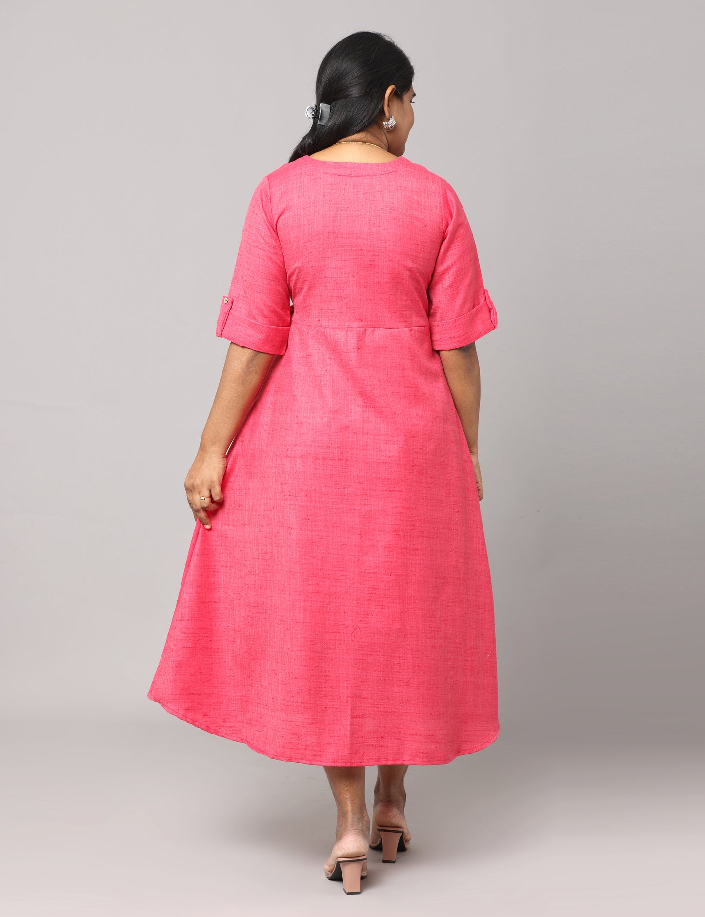 Charitha - Mutka Silk Maxi - Pink