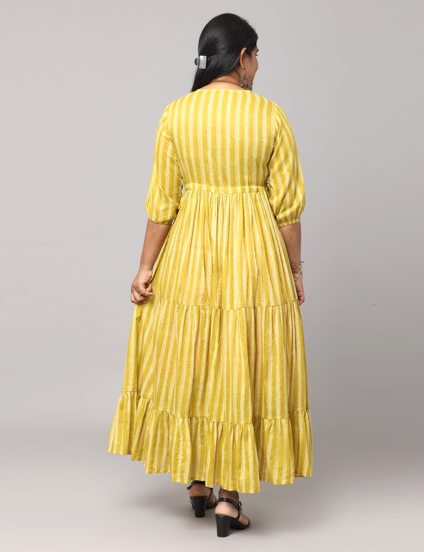 Driti - Maslin Long dress - Green