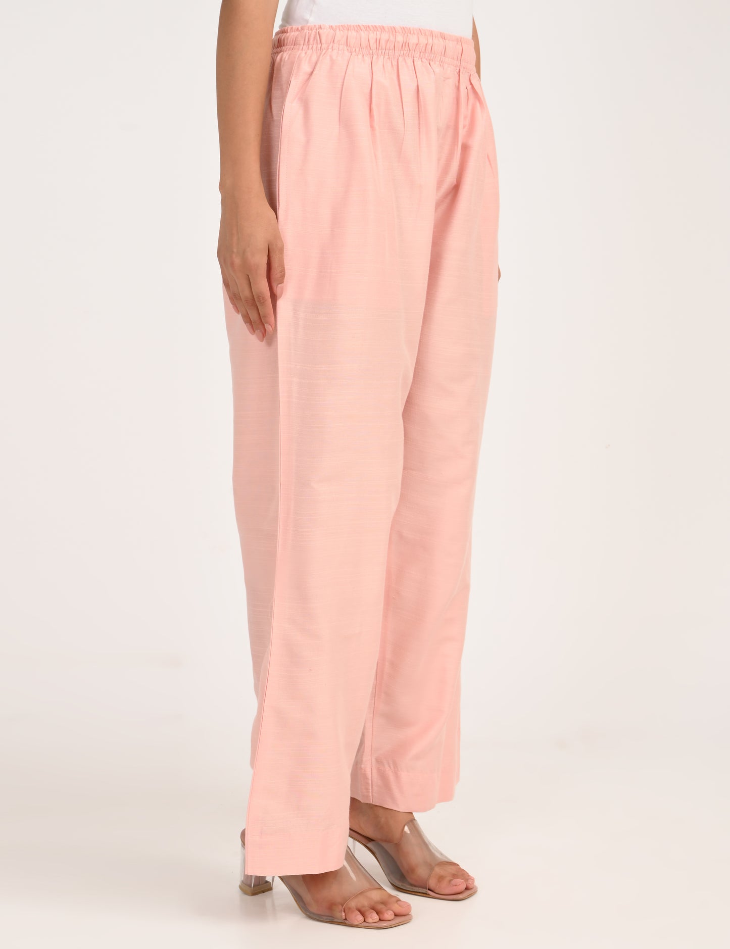 Rashmika - Baby Pink Silk Parallel Pant