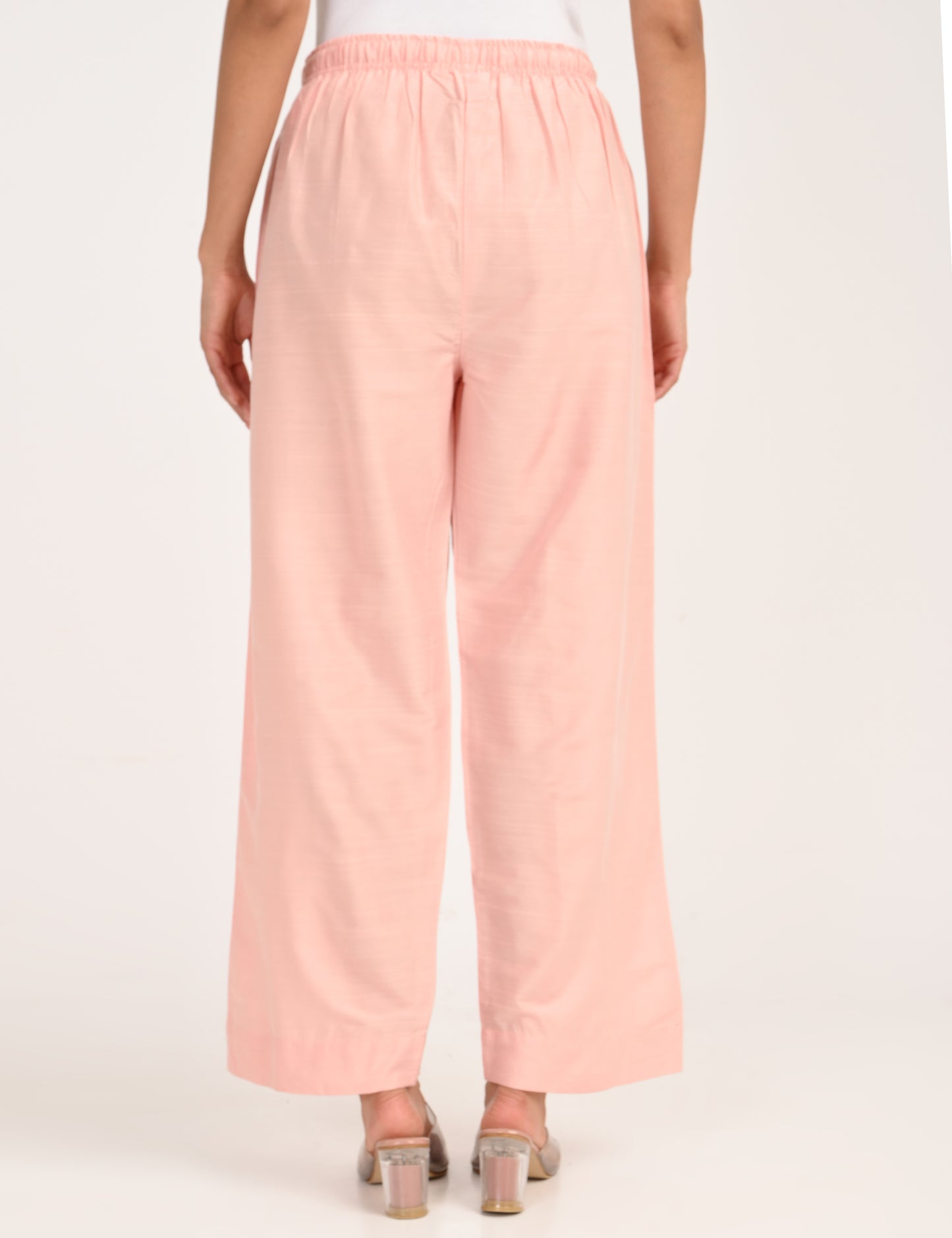 Rashmika - Baby Pink Silk Parallel Pant