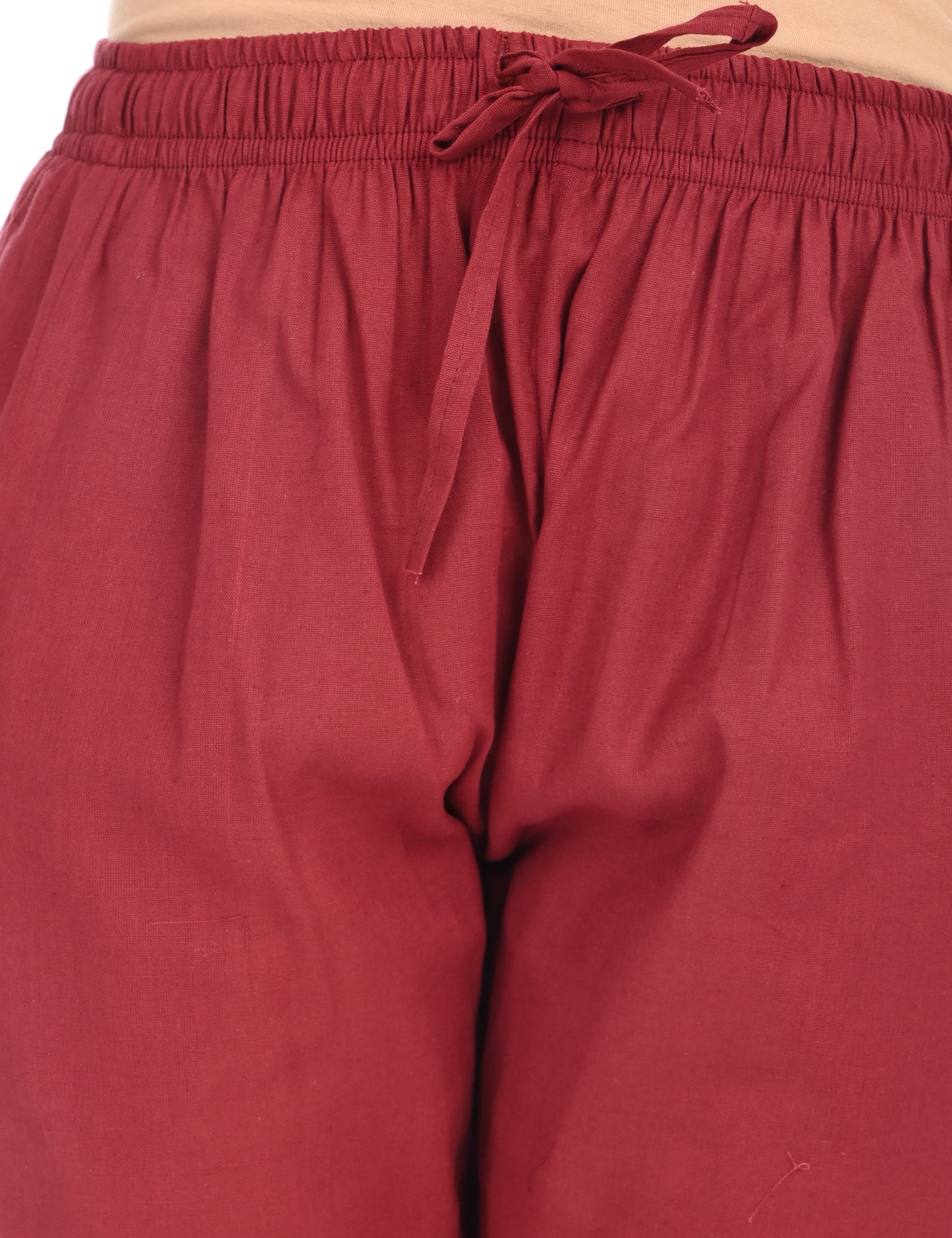 Tamara Every Day Cotton Pants - Burgundy