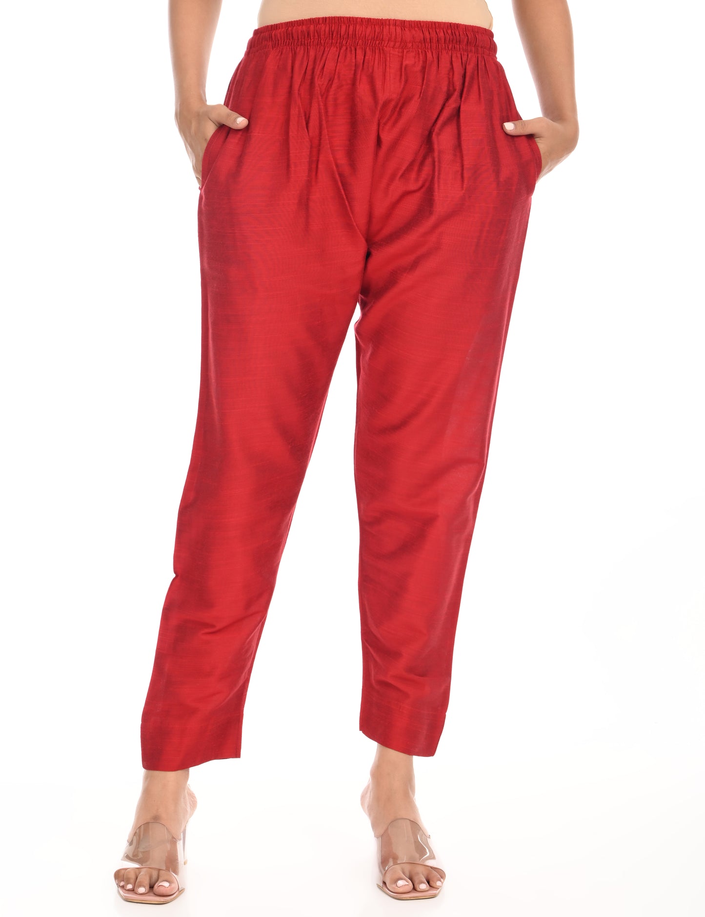 Rashmika - Maroon Silk Pant