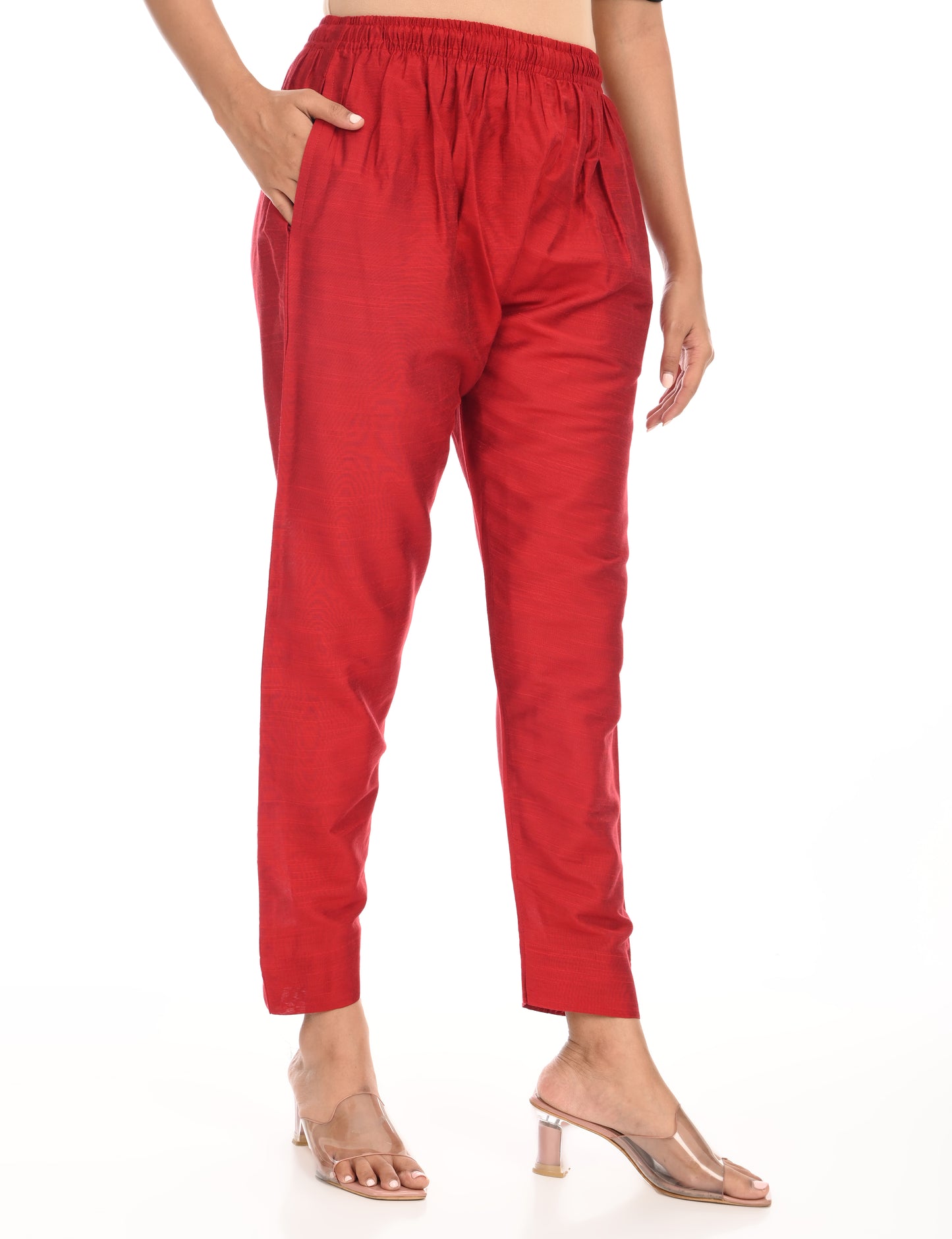 Rashmika - Maroon Silk Pant