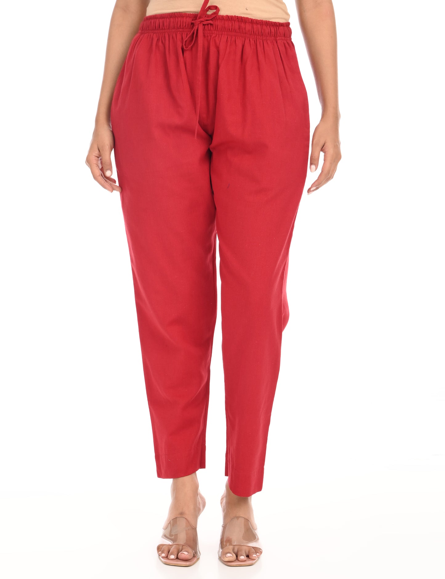 Tamara Every Day Cotton Pants - Maroon