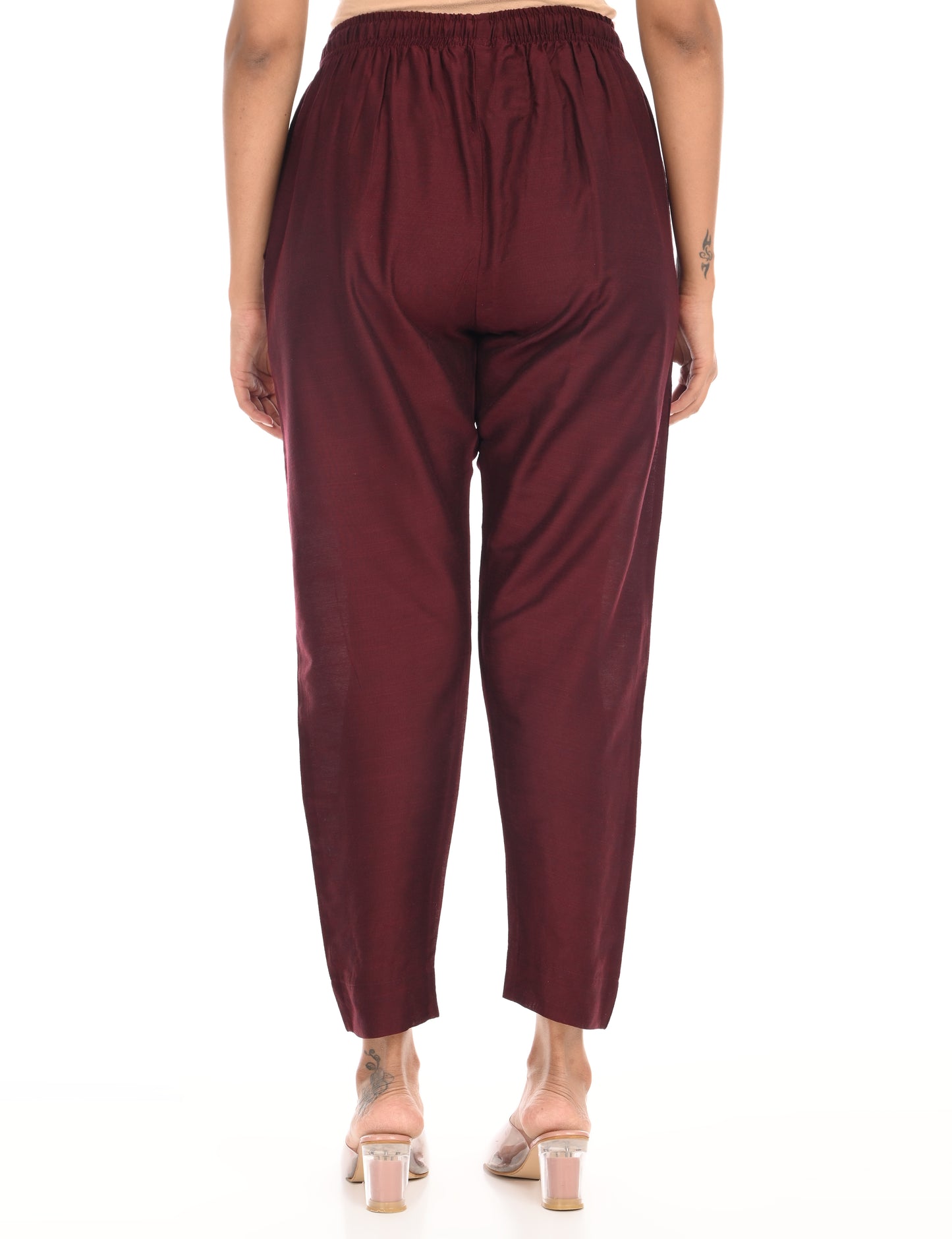 Rashmika - Wine Silk Pant