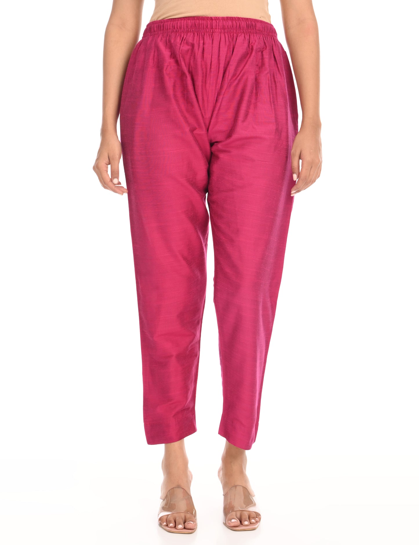 Rashmika - Rani Pink Silk Pant