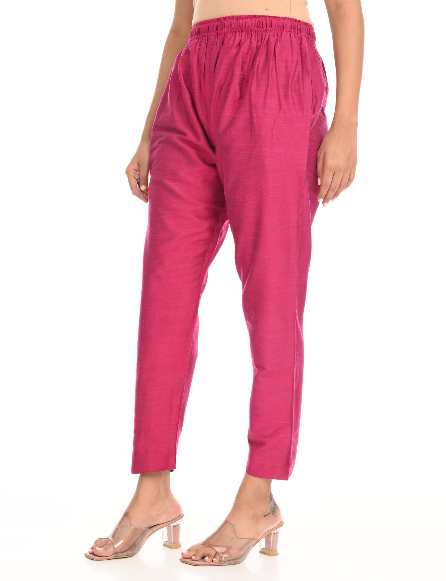 Rashmika - Rani Pink Silk Pant