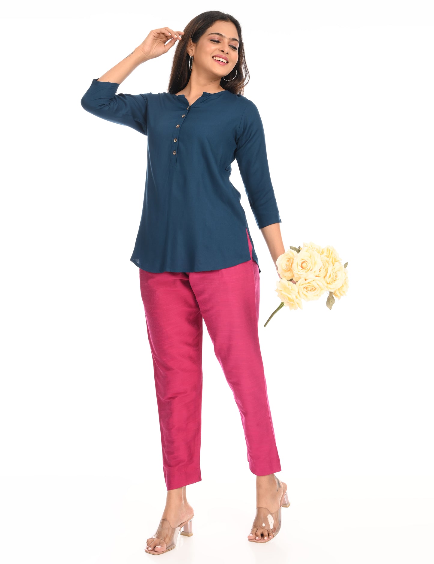Solid Short top - Rama Blue