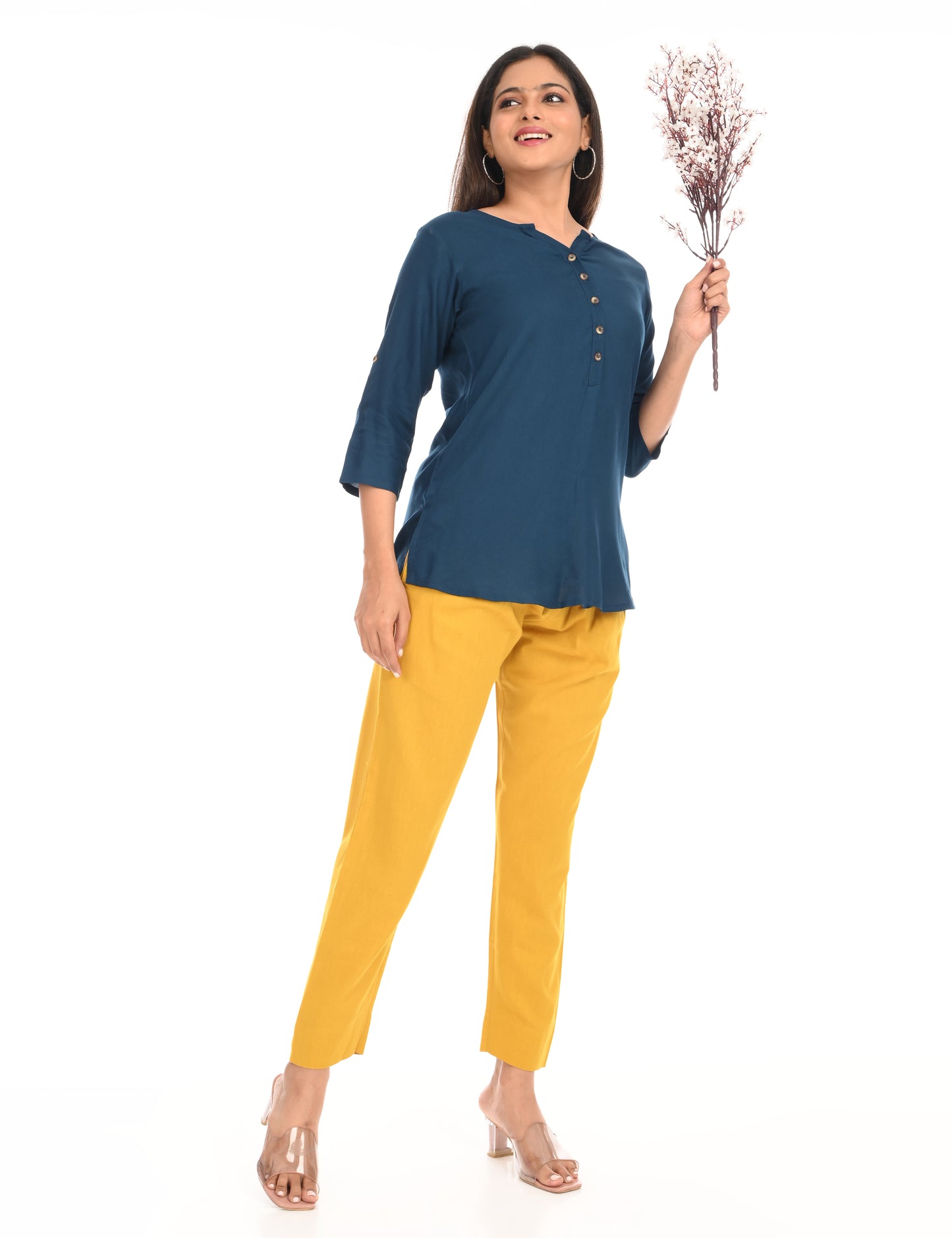 Tamara Every Day Cotton Pants - Yellow