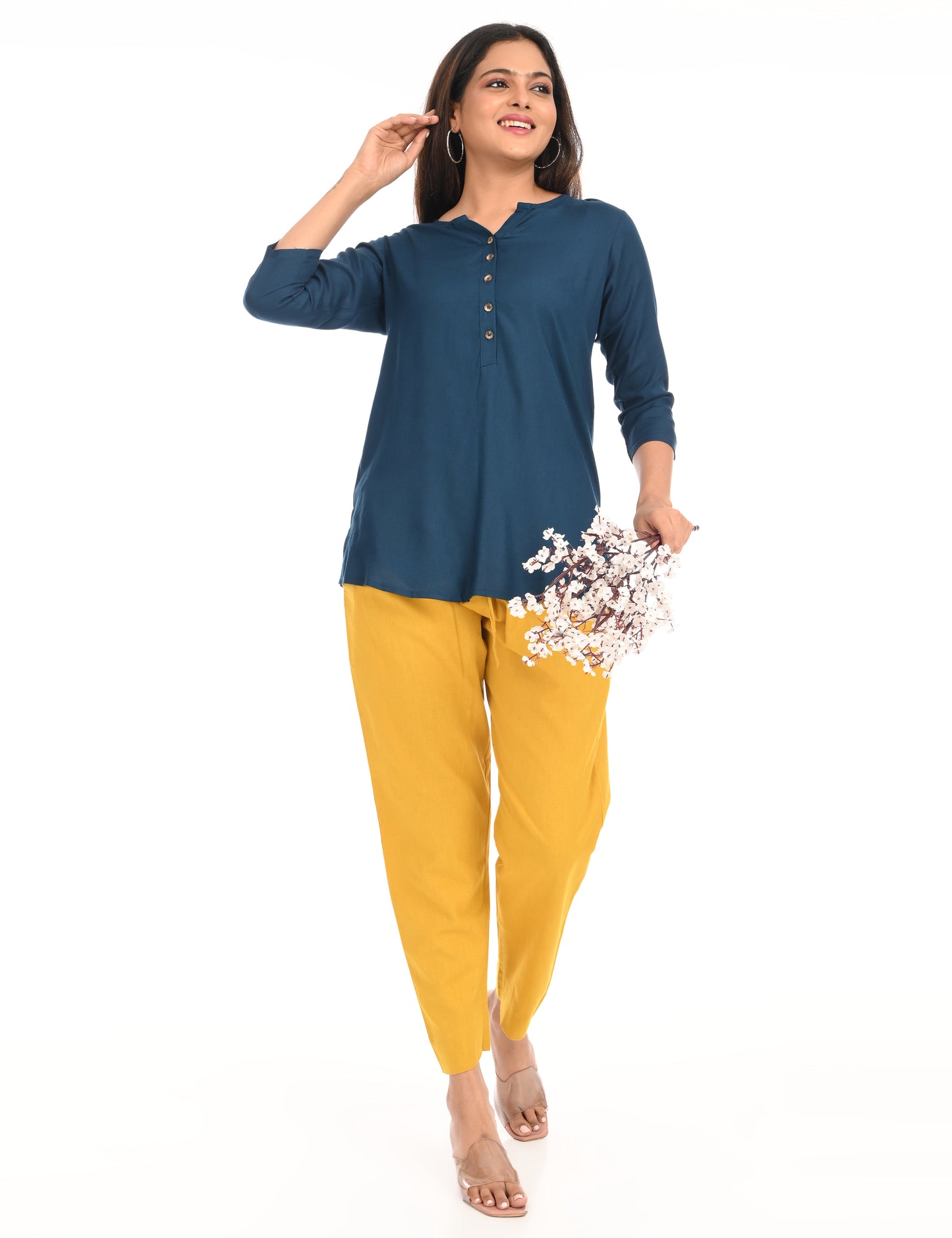 Tamara Every Day Cotton Pants - Yellow