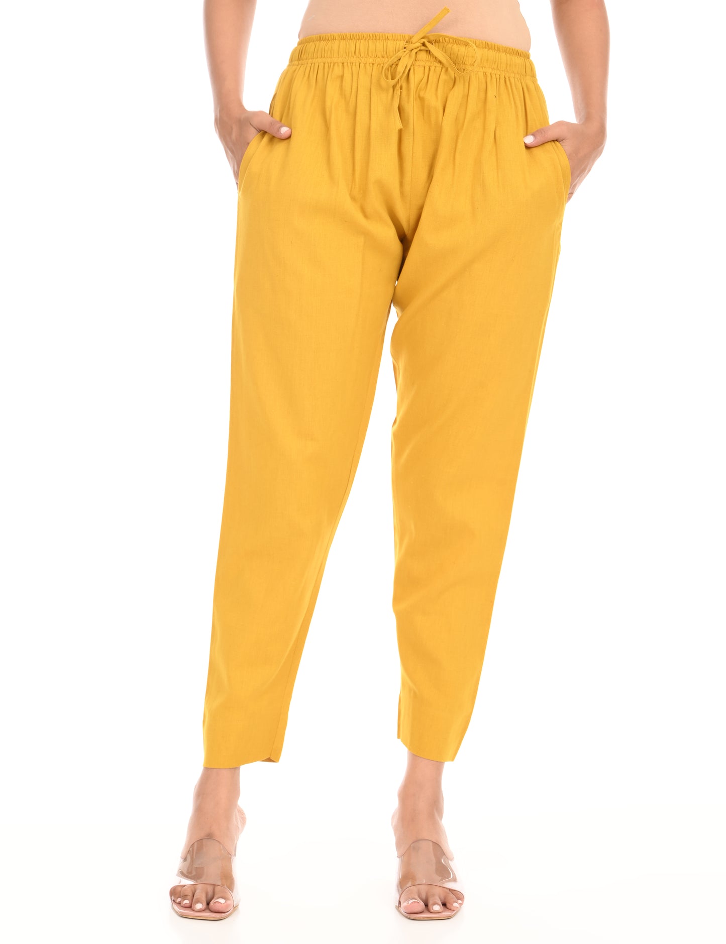 Tamara Every Day Cotton Pants - Yellow