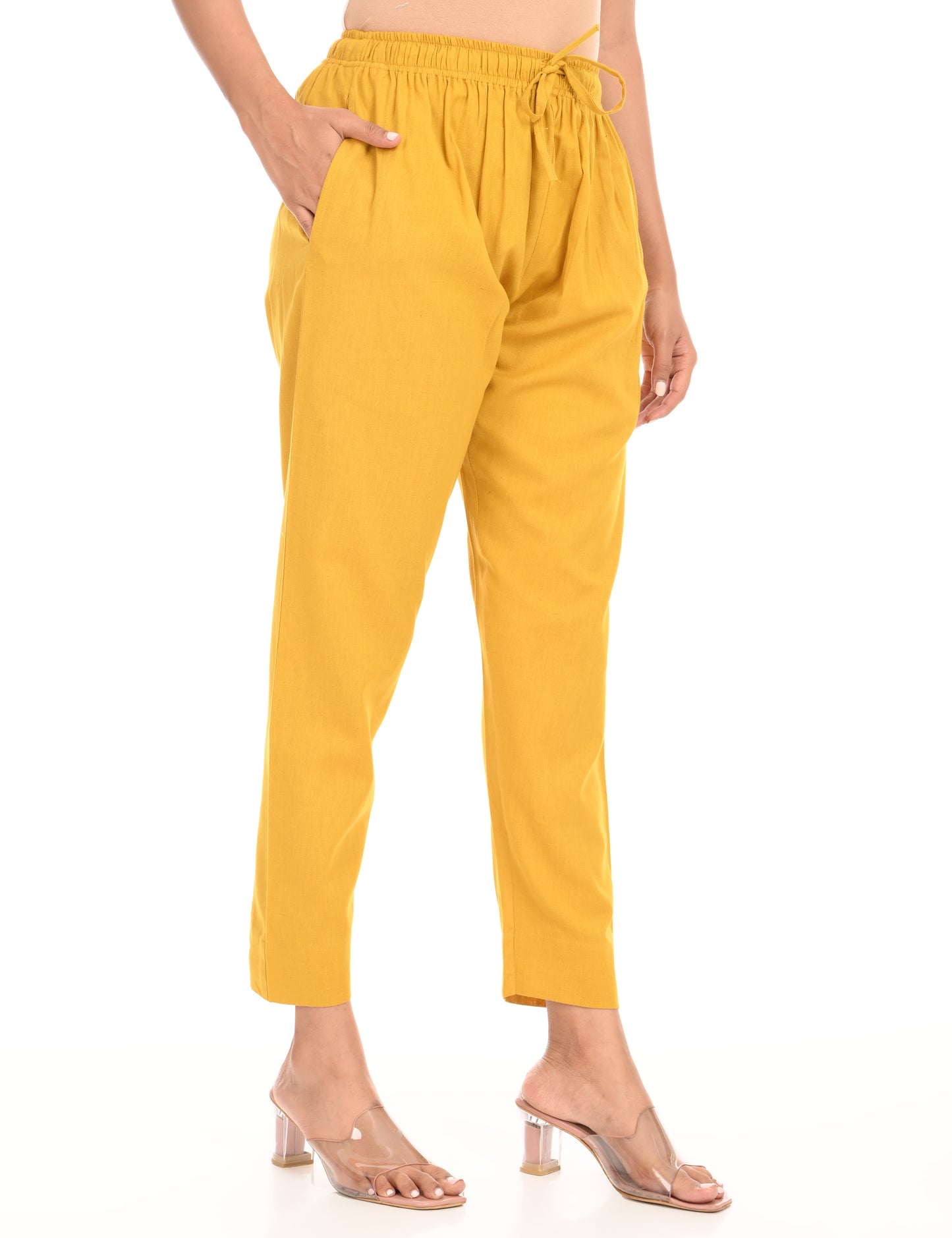Tamara Every Day Cotton Pants - Yellow
