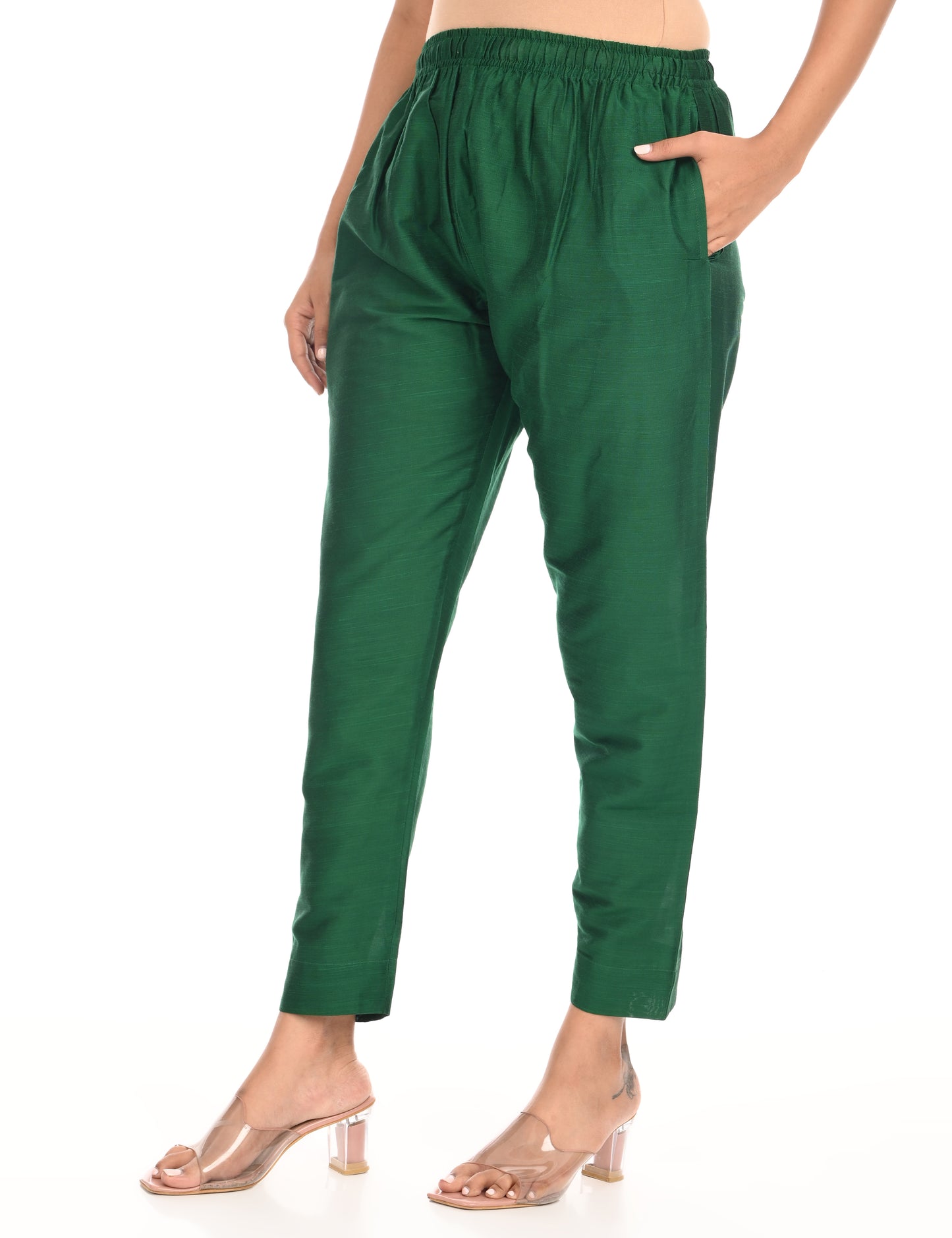 Rashmika - Green Silk Pant