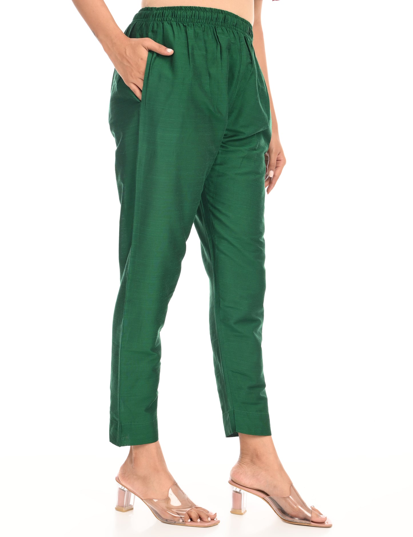 Rashmika - Green Silk Pant