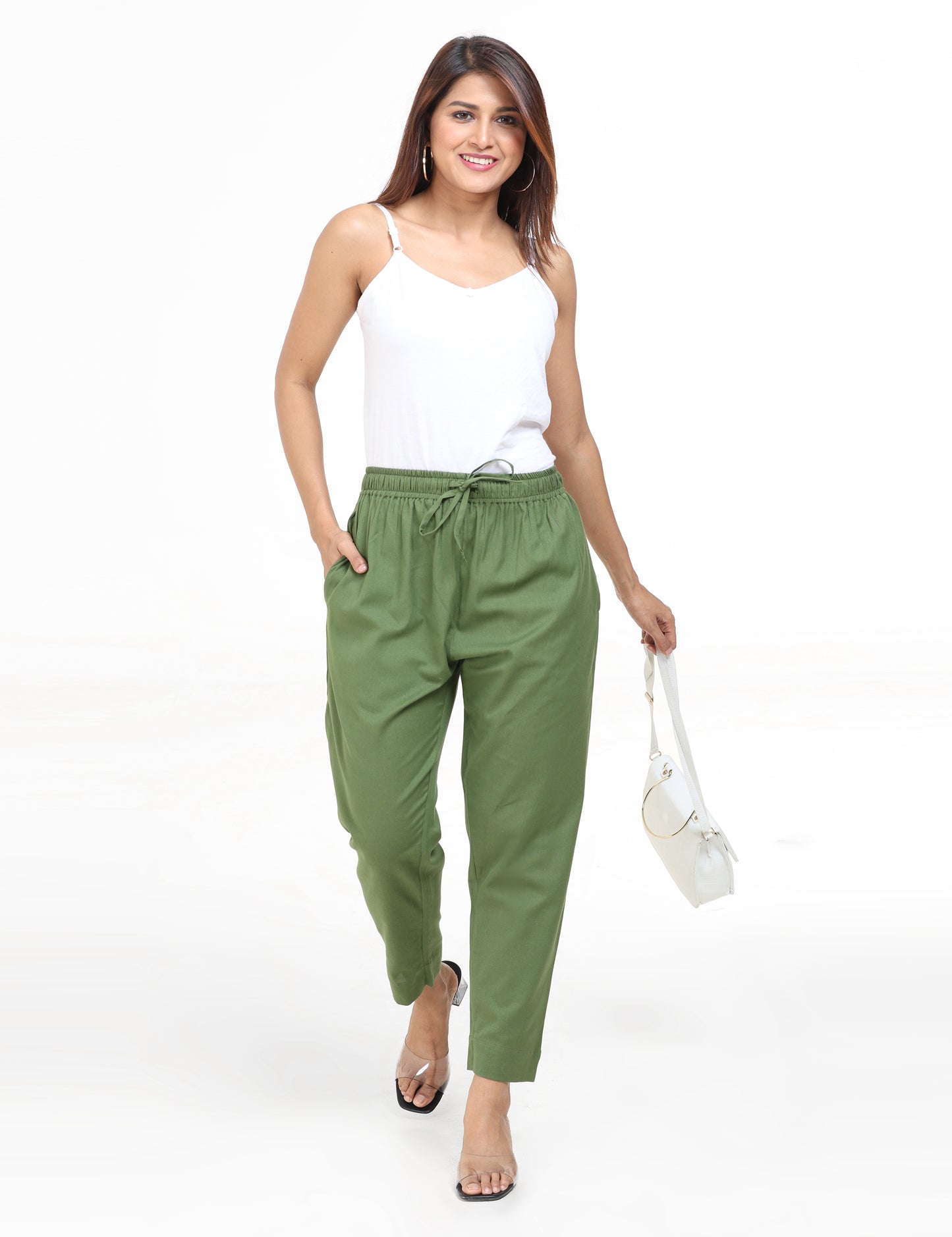Tamara Every Day Cotton Pants - Green