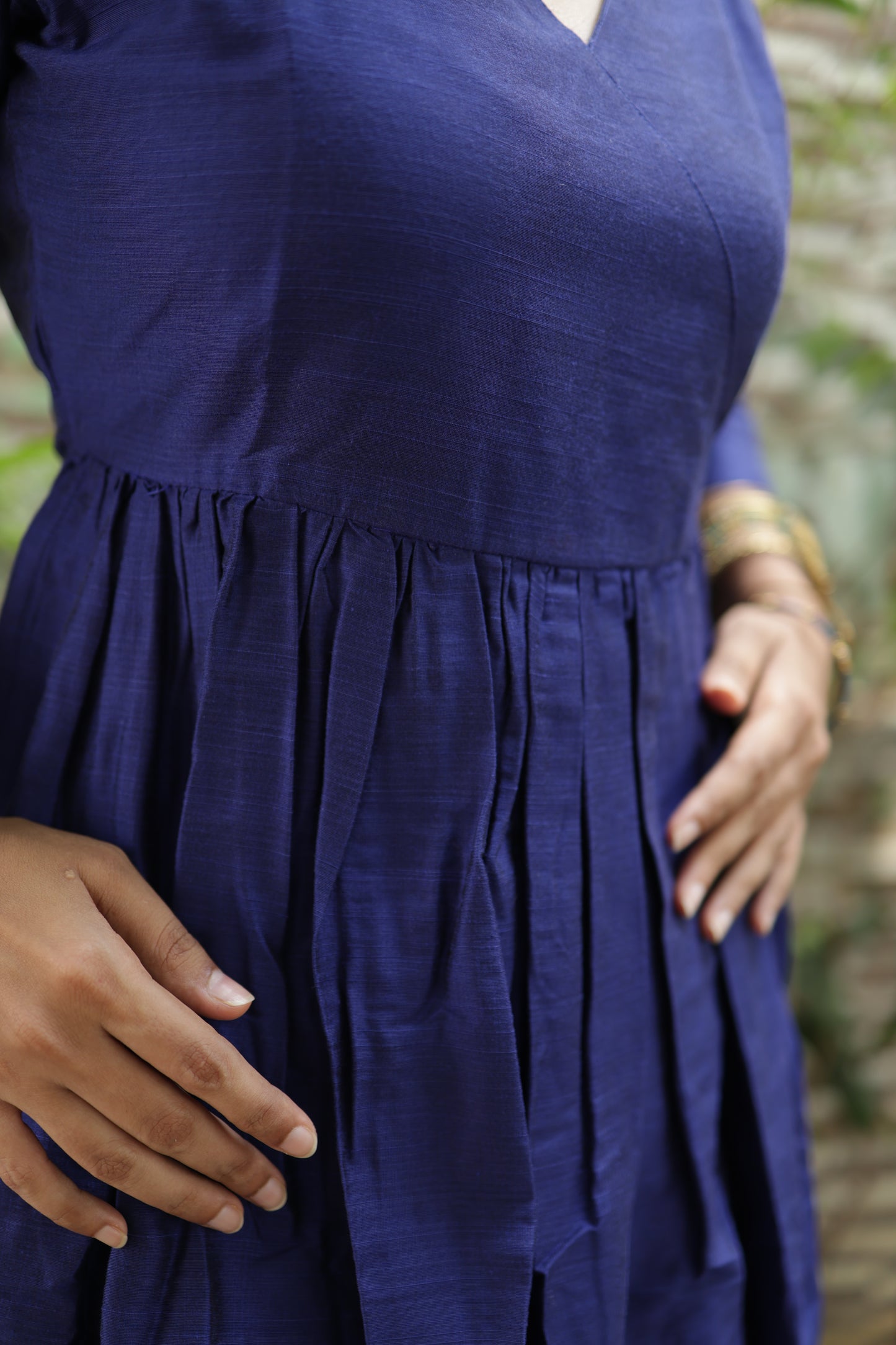 Ziya - Silk Cotton Kurta Set - In Nyra Cut - Royal Blue