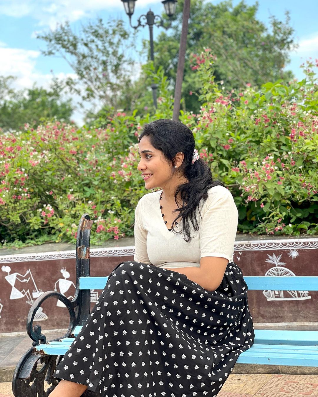 Triya - Kadhi and Block Printed Fusion Dress
