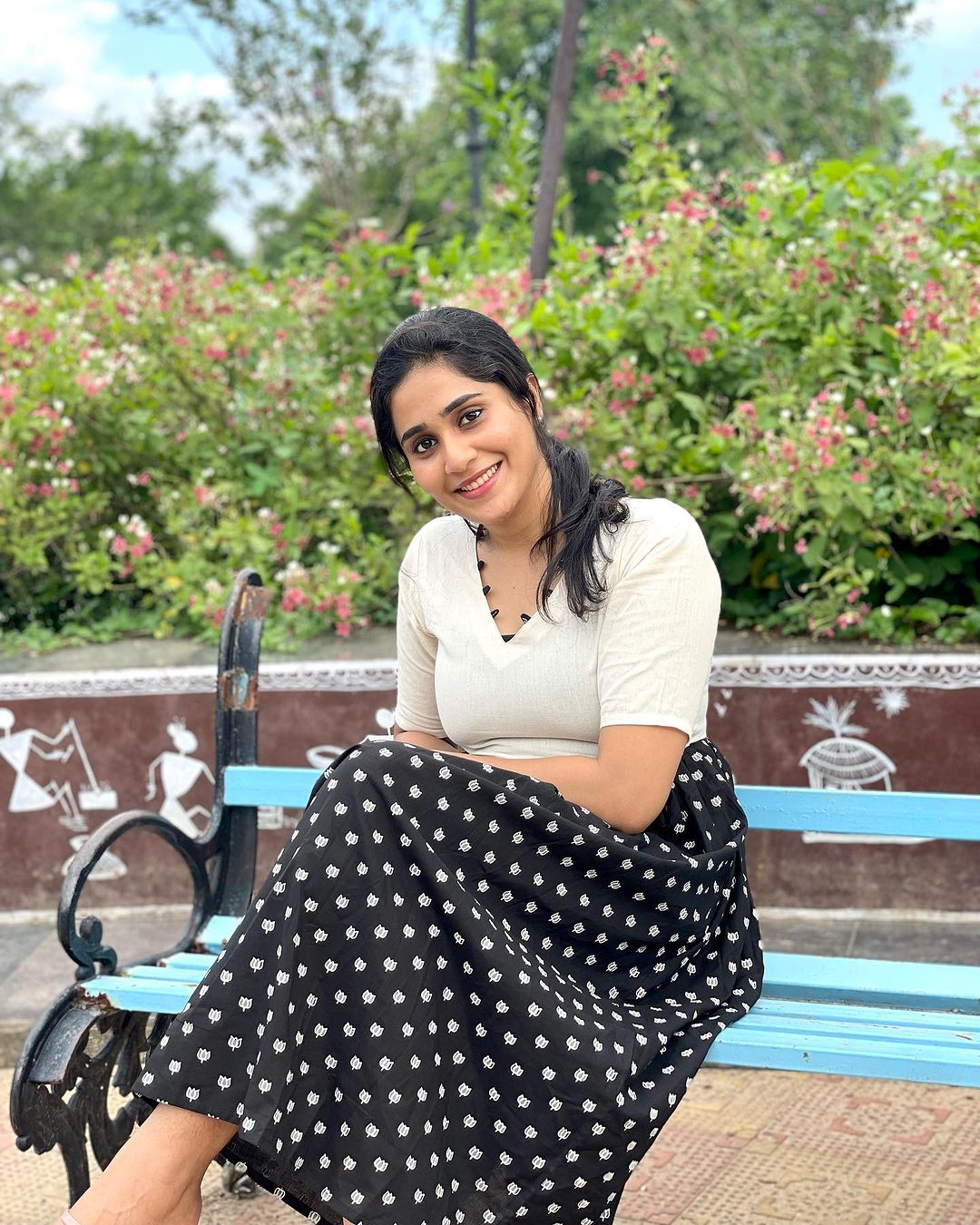 Triya - Kadhi and Block Printed Fusion Dress