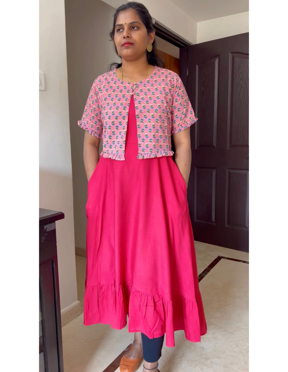 Lakshya - Pink jacket dress