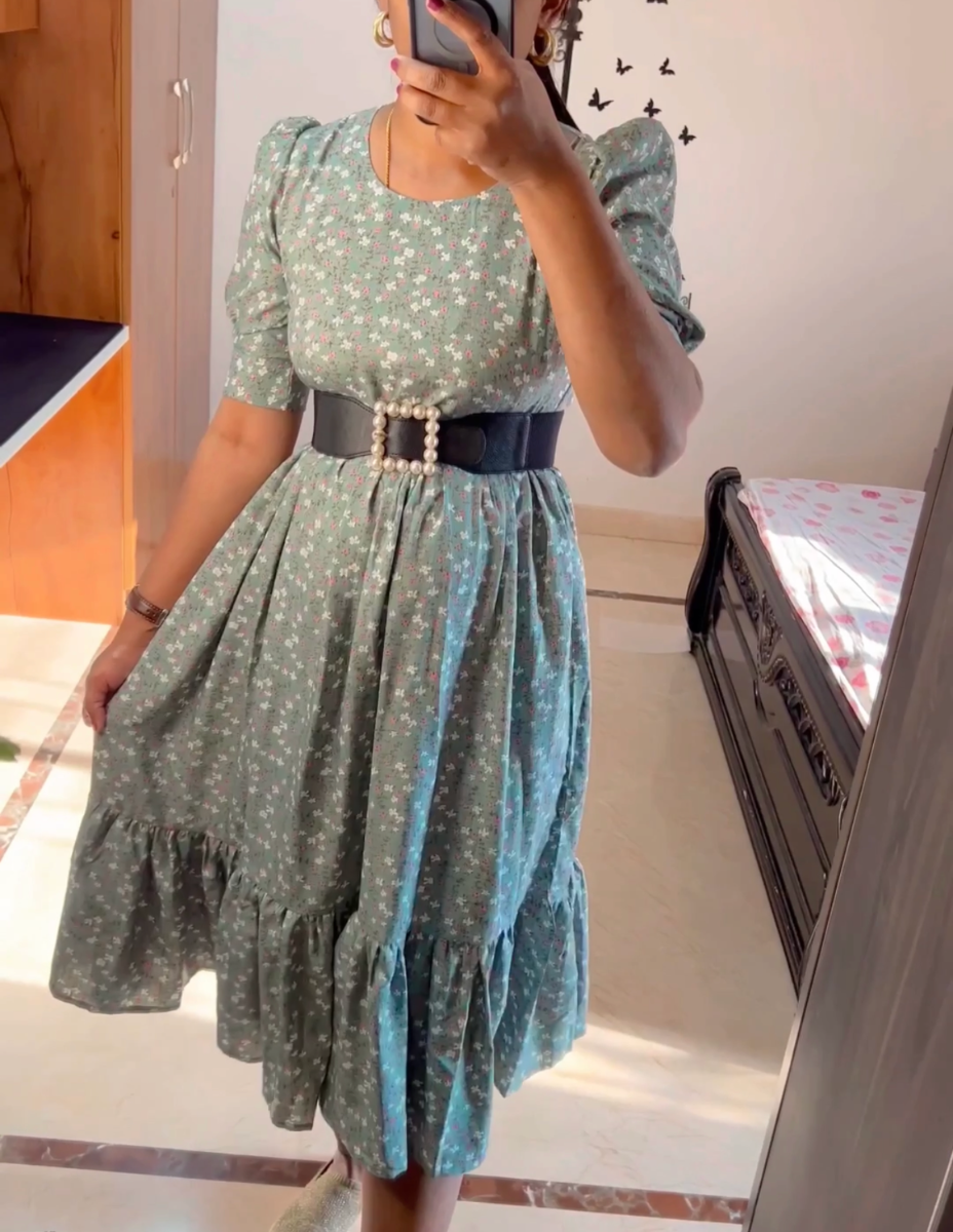 Chaaya - Casual/Vacation dress-Pistachio green