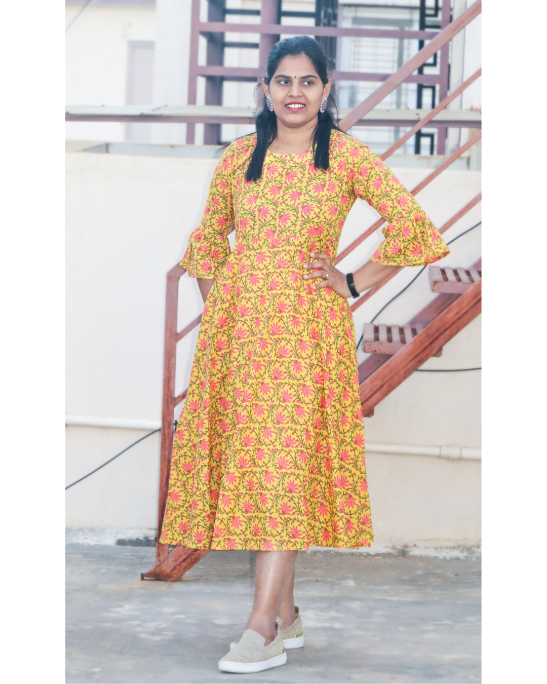 Amber - Yellow Maternity and Feeding dress