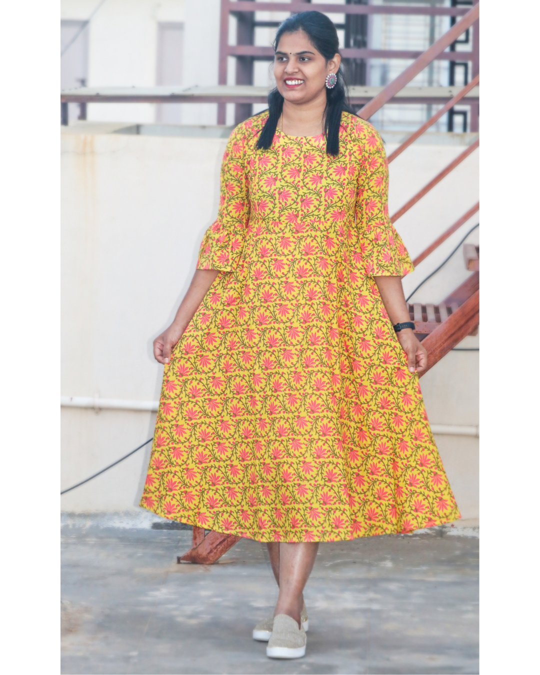 Amber - Yellow Maternity and Feeding dress