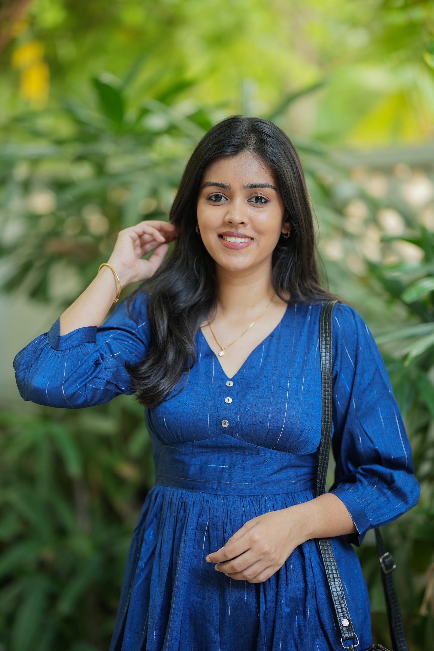 Nitara - Casual/Vacation dress- Blue