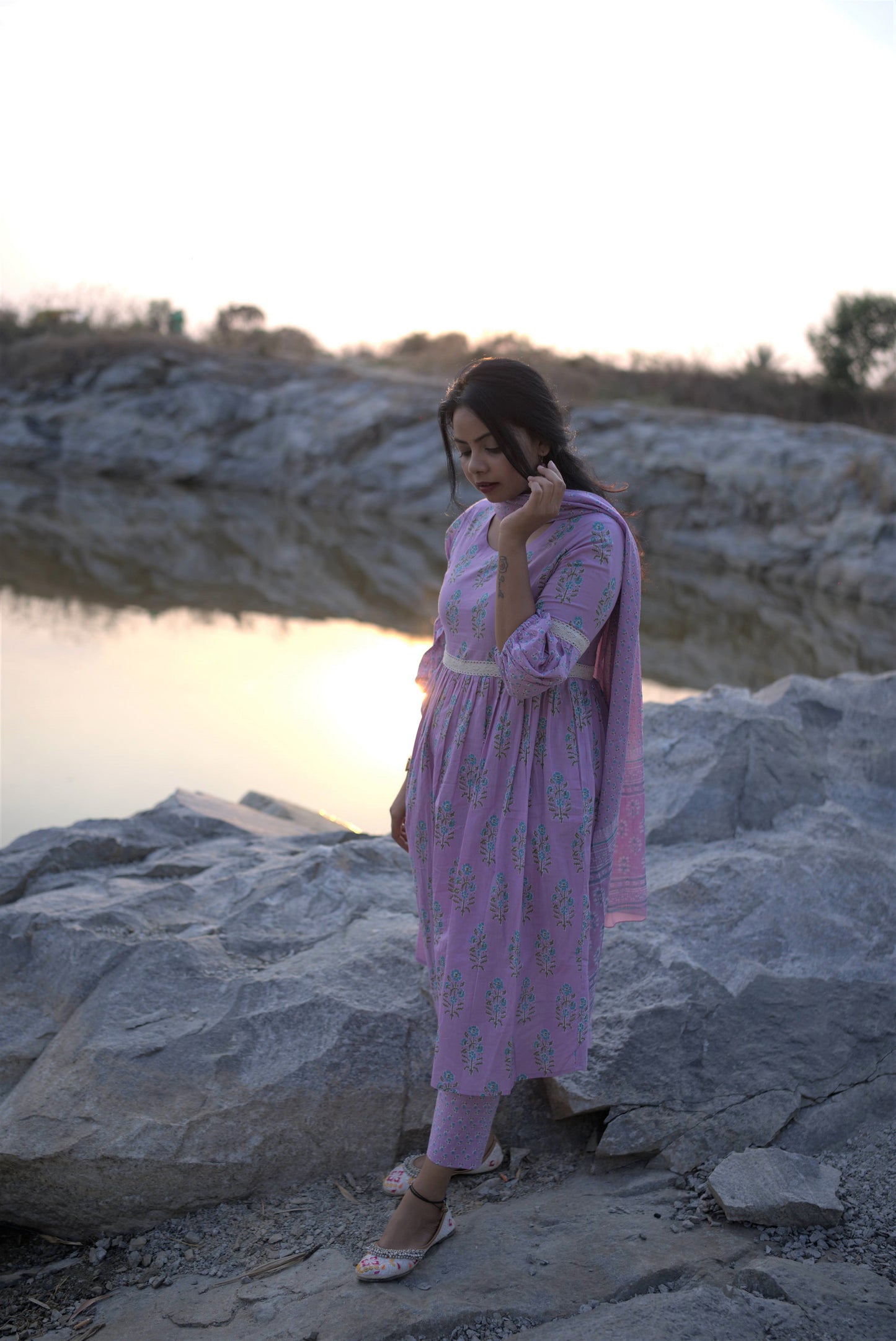 Gowthami - Lilac Suit