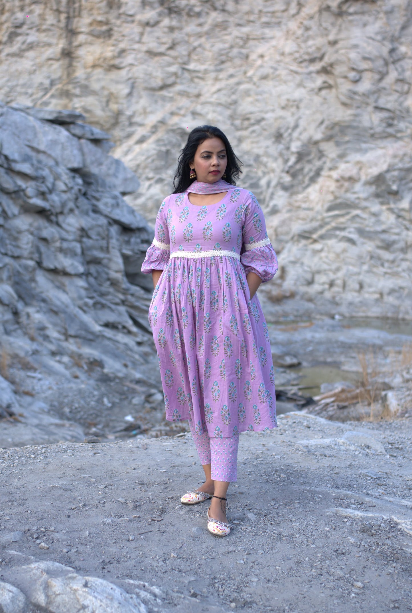 Gowthami - Lilac Suit