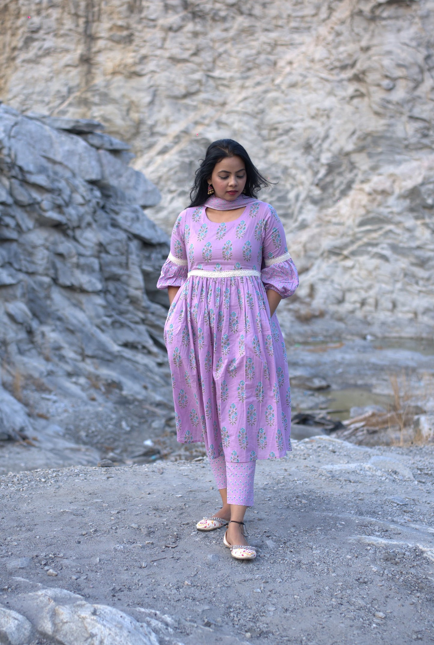 Gowthami - Lilac Suit