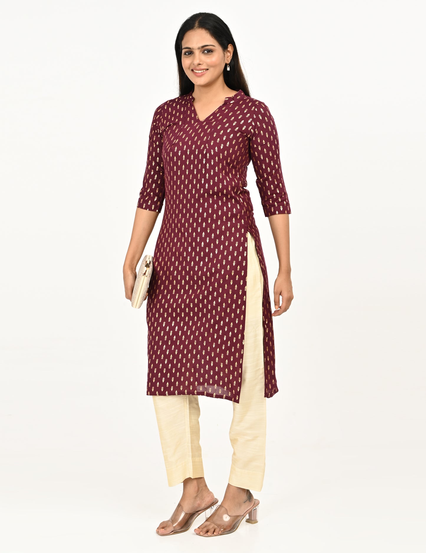 Rashmika - Half white Silk Pant